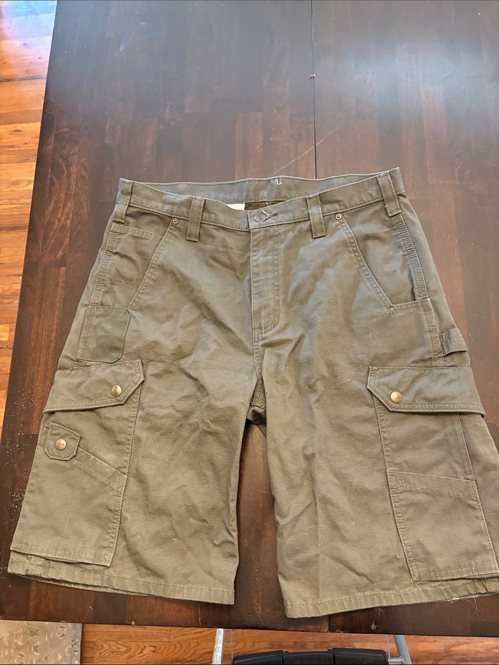 Carhartt Olive Green Men's Cargo Shorts